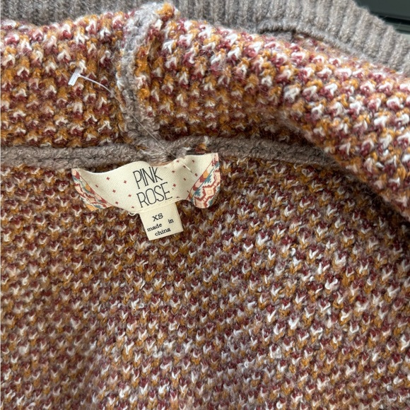 Pink Rose Bodycon Sweater/ Cardigan, size XS. 2 for $30 - Picture 8 of 9